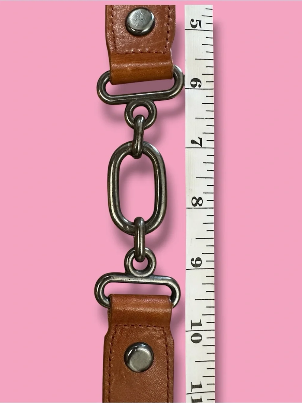 Brown Leather Belt Don Aster - MADE IN USA